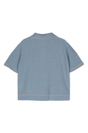 blue linen polo shirt ELEVENTY KIDS | EU9P21Z212460D